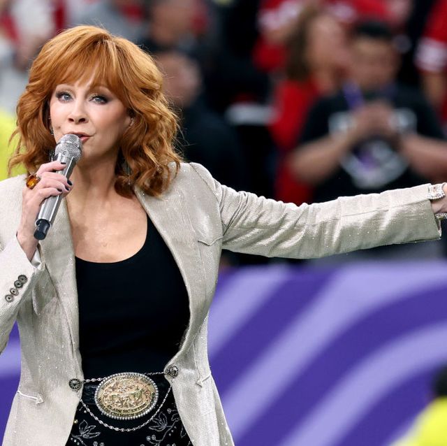 las vegas, nevada february 11 reba mcentire performs during the super bowl lviii pregame at allegiant stadium on february 11, 2024 in las vegas, nevada photo by kevin mazurgetty images for roc nation