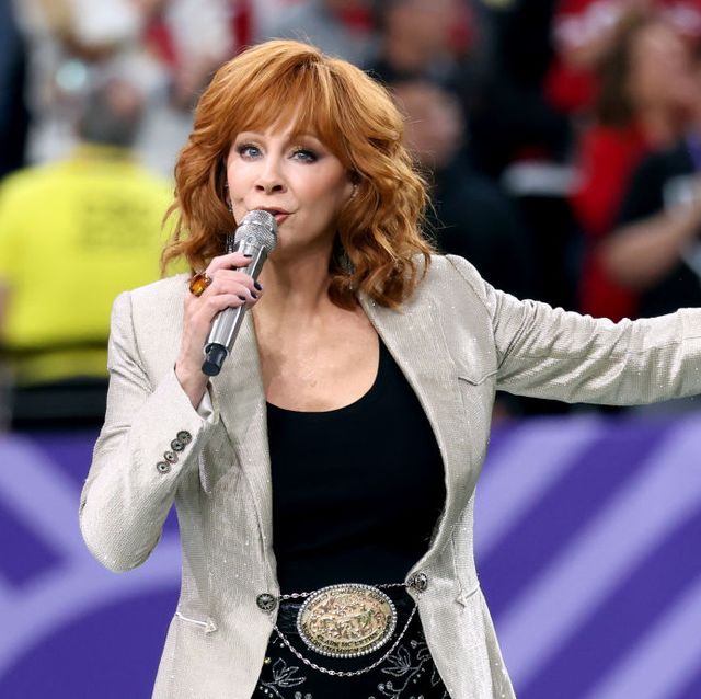 las vegas, nevada february 11 reba mcentire performs during the super bowl lviii pregame at allegiant stadium on february 11, 2024 in las vegas, nevada photo by kevin mazurgetty images for roc nation