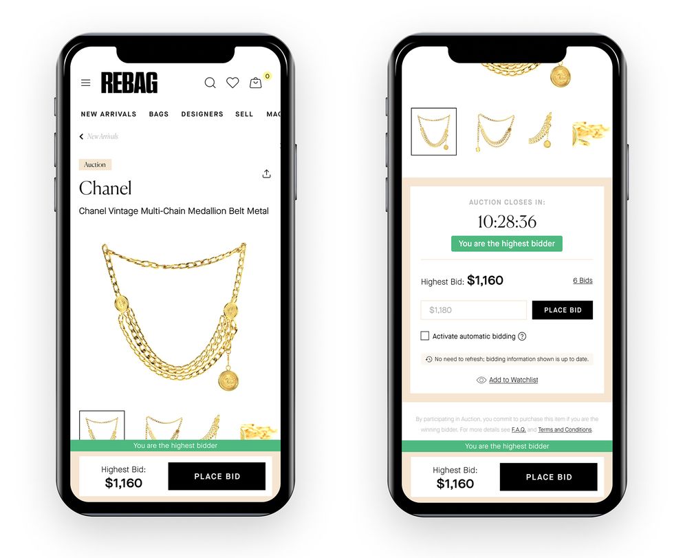 Rebag's New App Instantly Calculates the Current Resale Value of