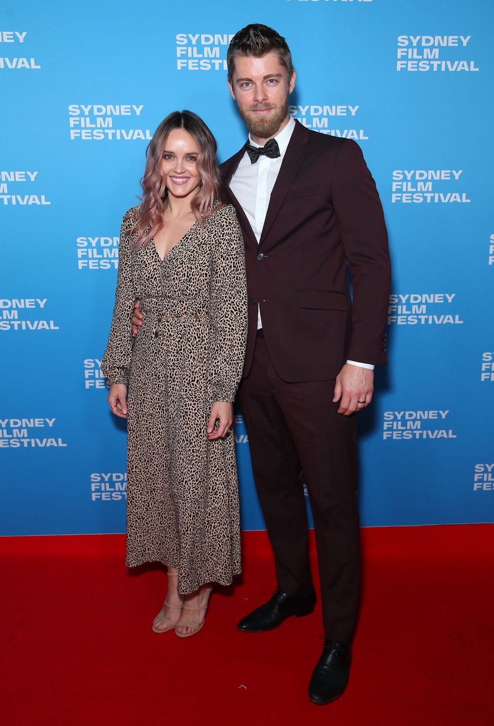 rebecca breeds, luke mitchell pictured in 2019