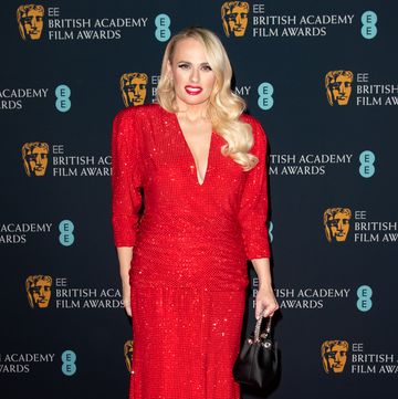 rebel wilson ee british academy film awards 2022 dinner  red carpet arrivals