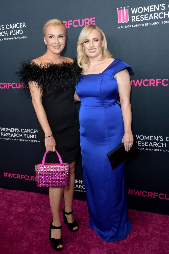 beverly hills, california march 16 l r ramona agruma and rebel wilson attend the womens cancer research funds an unforgettable evening benefit gala 2023 arrivals at beverly wilshire, a four seasons hotel on march 16, 2023 in beverly hills, california photo by unique nicolefilmmagic