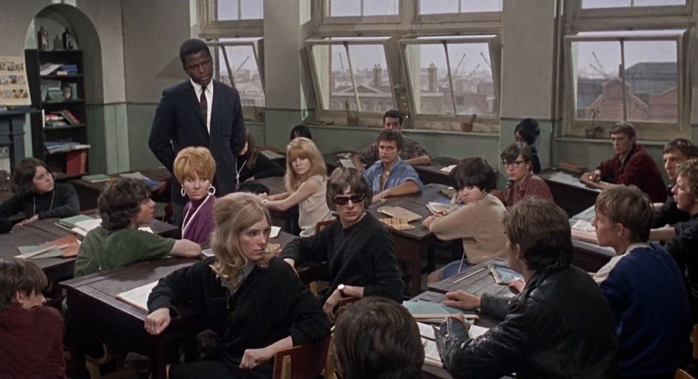 sidney poitier en rebelión en las aulas james clavell, 1967
