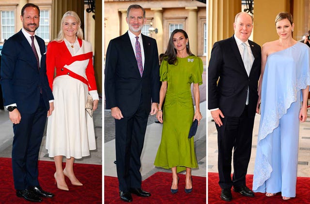 todos los invitados a la recepción previa a la coronación de carlos iii de inglaterra
