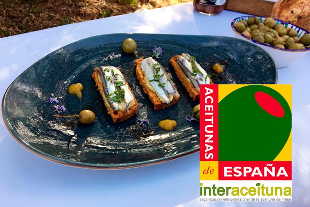 la mejor receta de aceitunas y boquerones