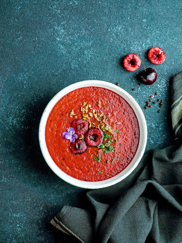 gazpacho de cerezas