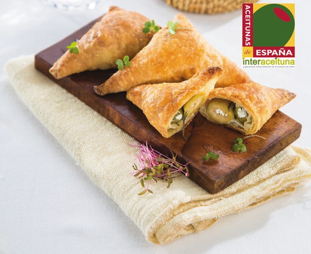 receta de samosas con aceitunas de españa