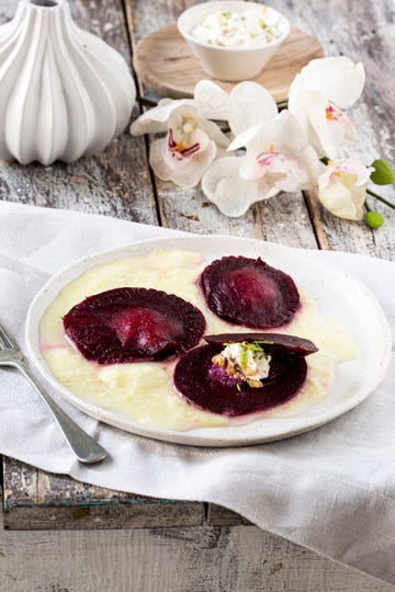 receta raviolis de remolacha