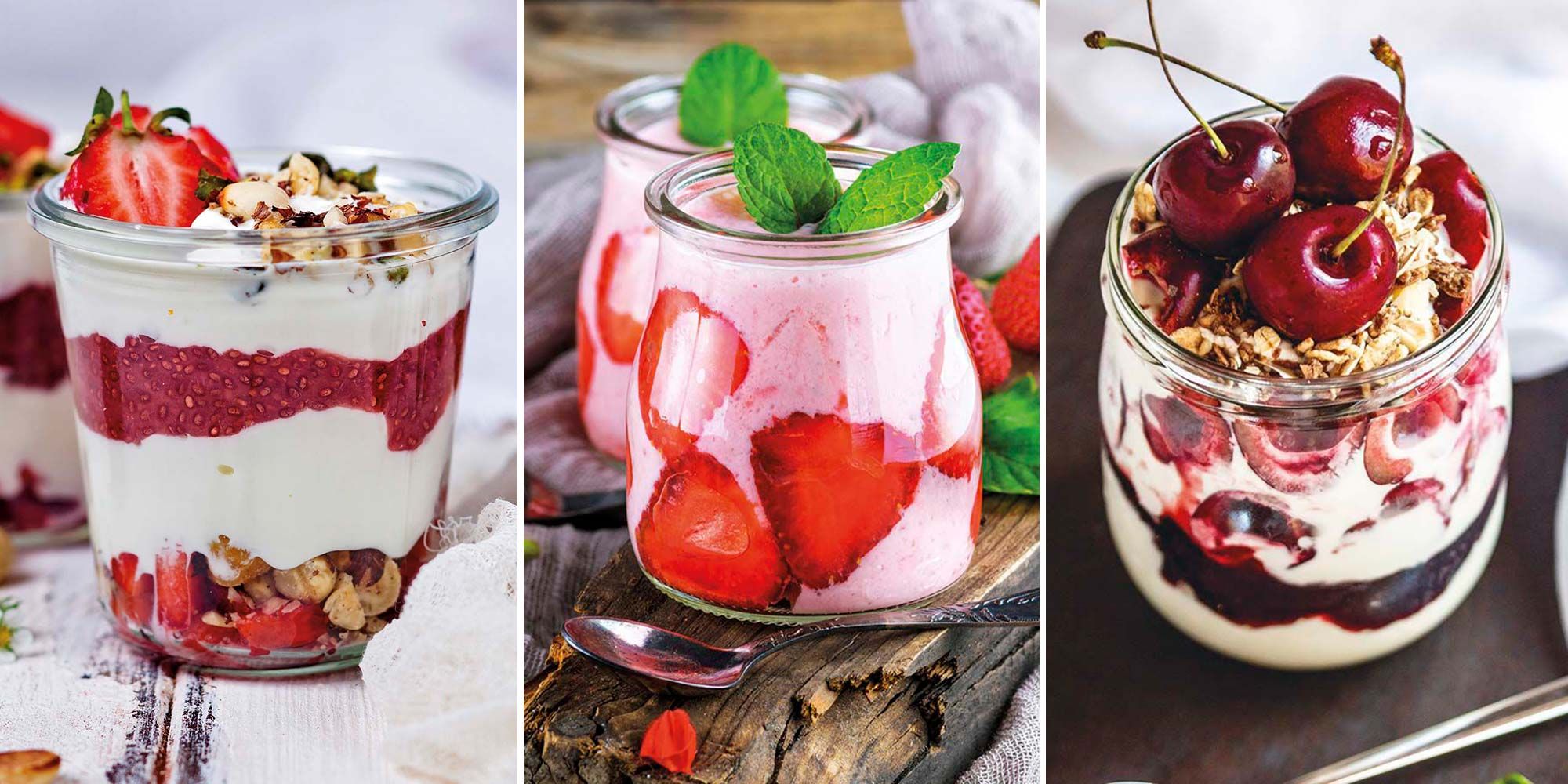 12 Postres con yogures caseros, fáciles y saludables