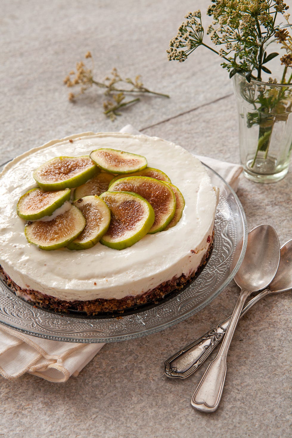 tarta de queso e higos