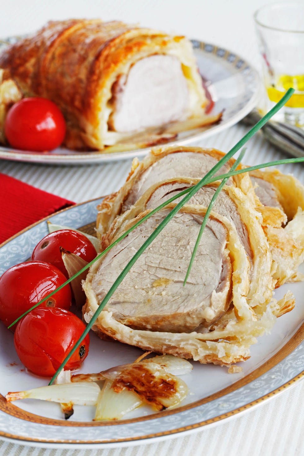 hojaldre de solomillo de cerdo con queso