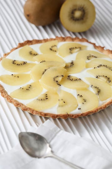 receta de tarta de coco y kiwi