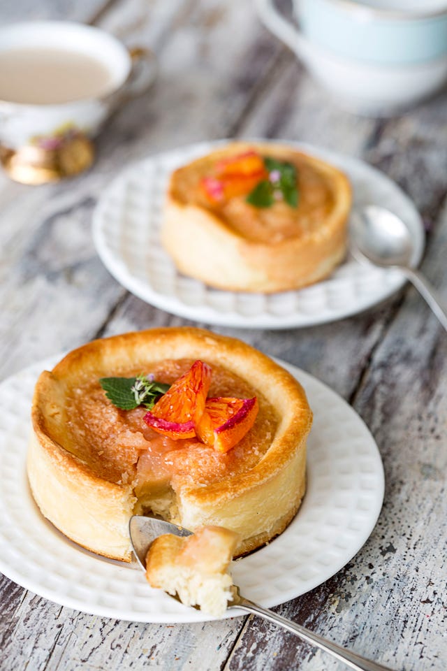 receta de tartaletas de naranja sanguina
