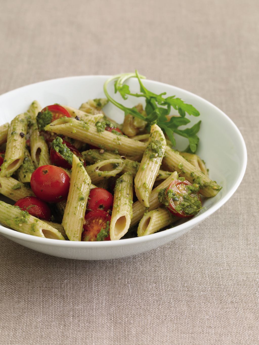 Penne with Arugula and Pesto - Recipes