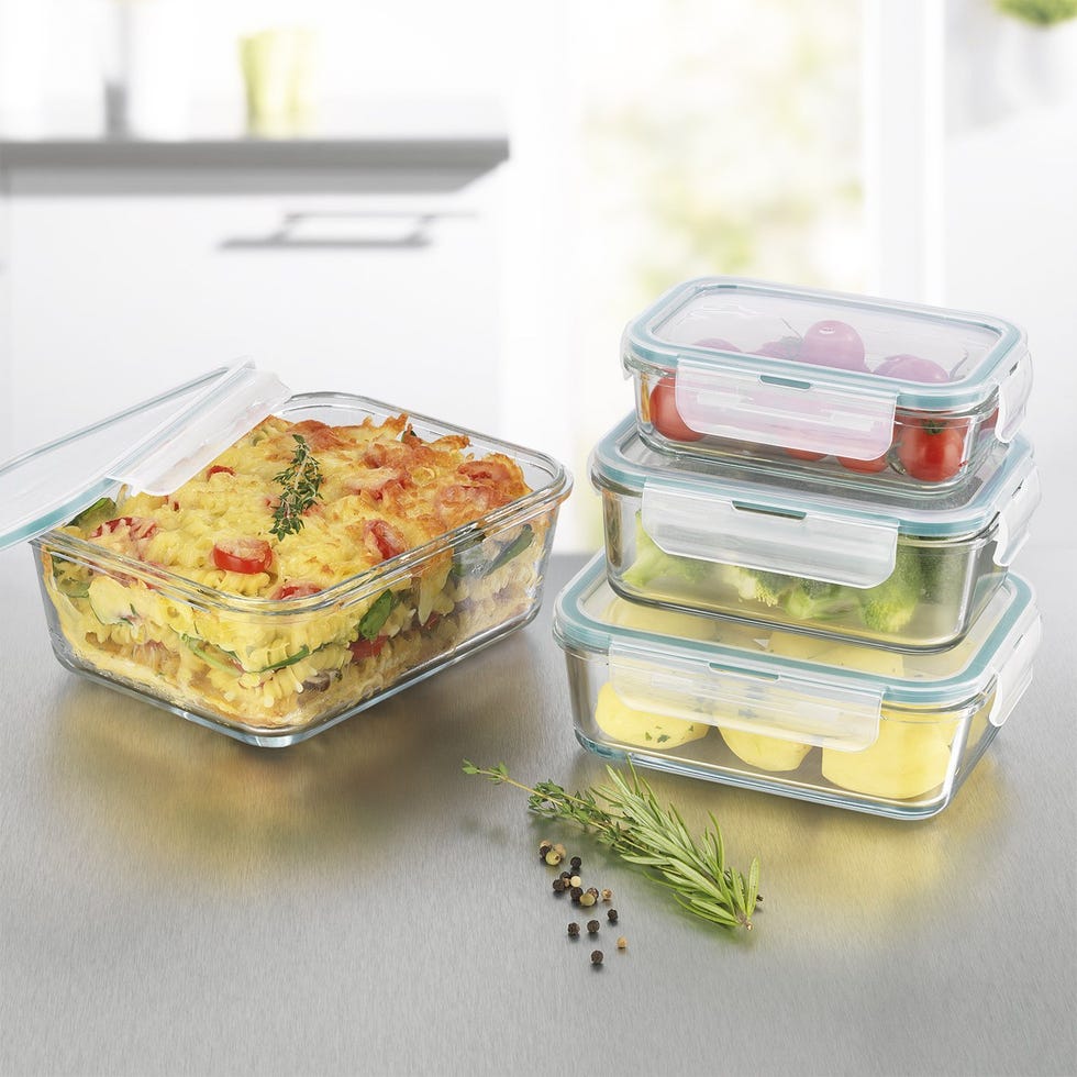 Recipientes de vidrio para guardar la comida