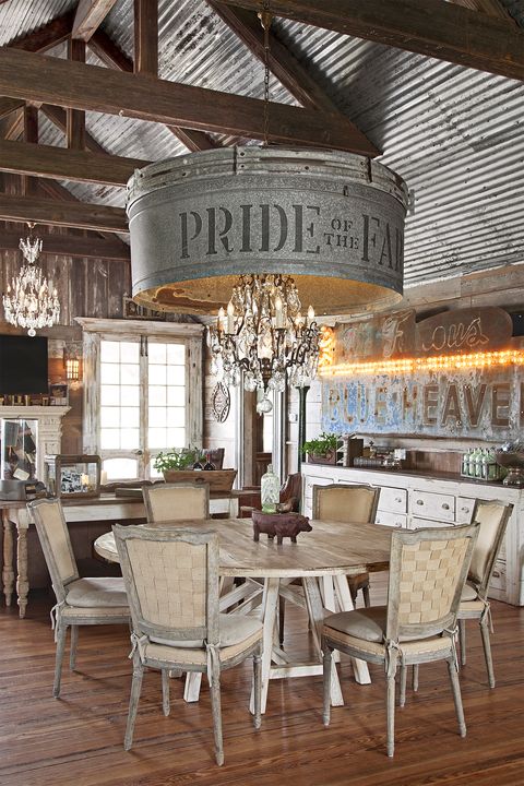 rustic farmhouse decor dining room