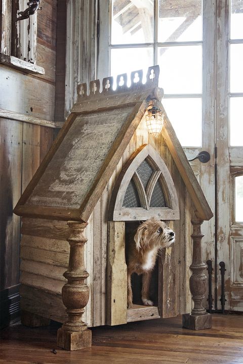 rustic farmhouse decor dog house
