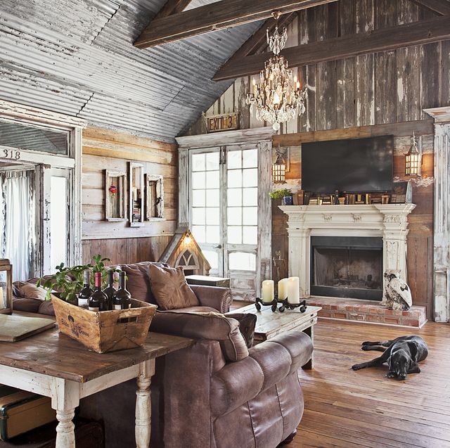 Real Weathered Wood Planks Walls Rustic Reclaimed Barn Wood