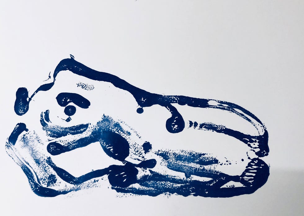 alexandria coe reclined monoprint 1