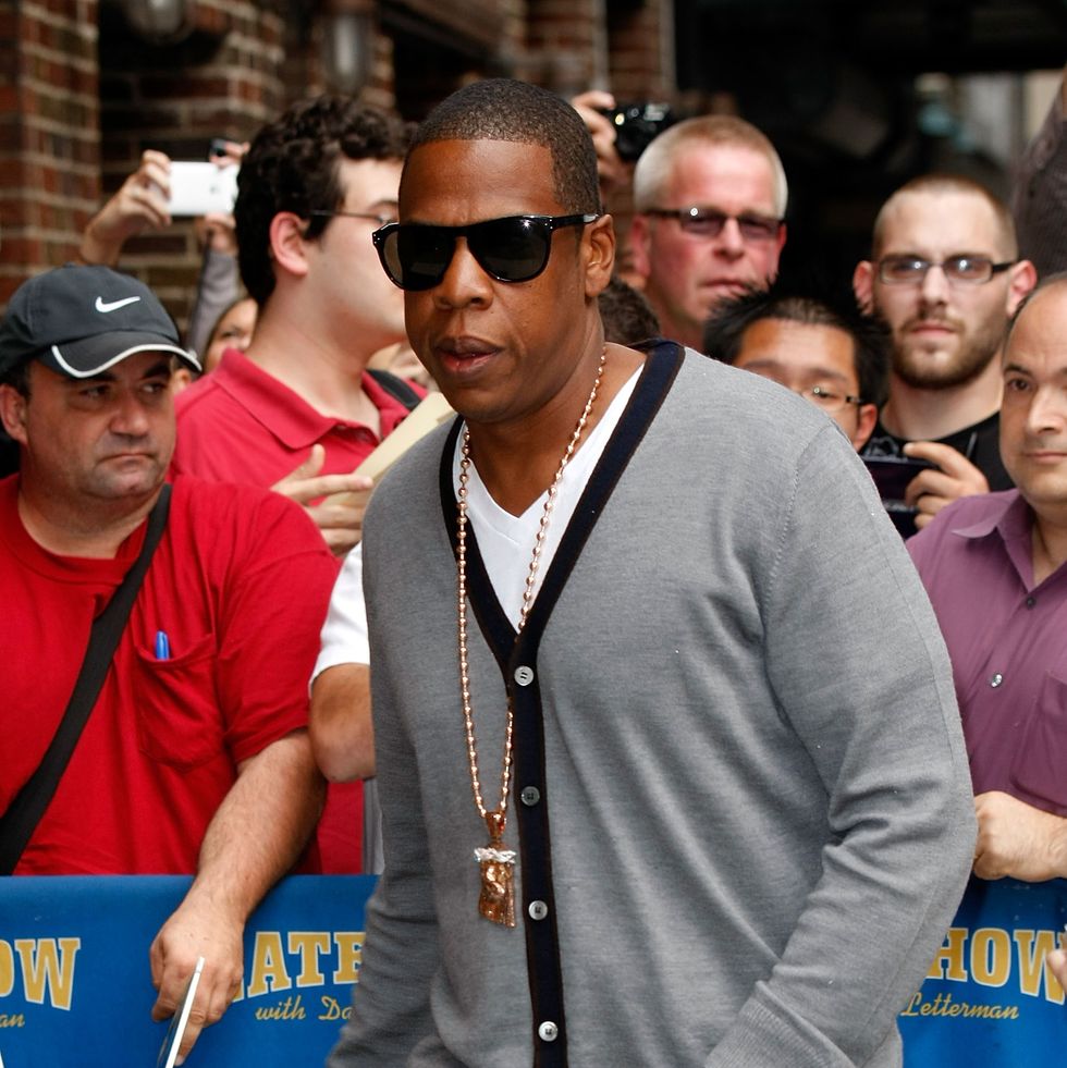 jay z visits "late show with david letterman"   september 9, 2009