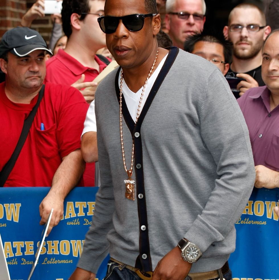 jay z visits "late show with david letterman"   september 9, 2009
