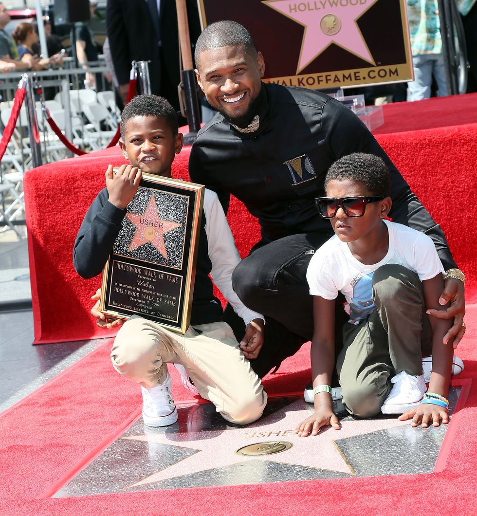 usher honored with star on the hollywood walk of fame