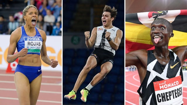 yulimar rojas, armand duplantis y cheptegei celebran sus récords del mundo en 2020