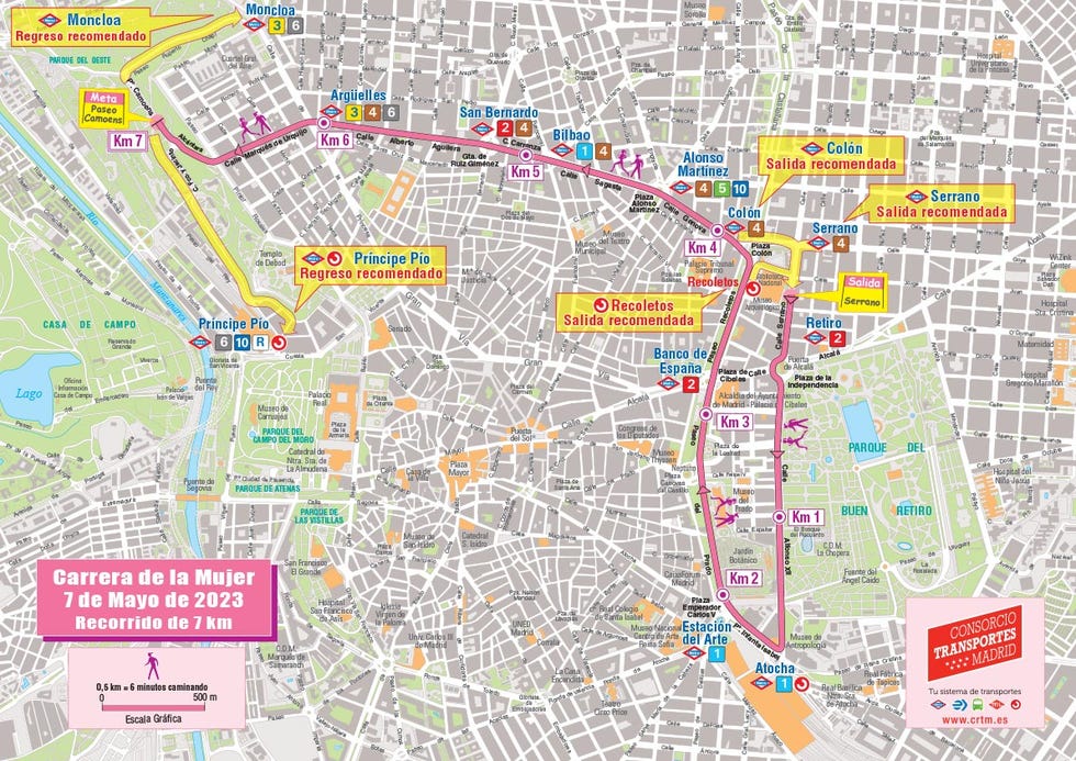 el recorrido de la carrera de la mujer 2023