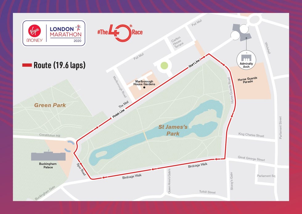 ﻿recorrido del maratón de londres 2020