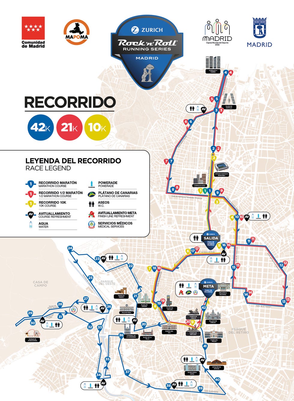 recorrido del maratón de madrid 2023