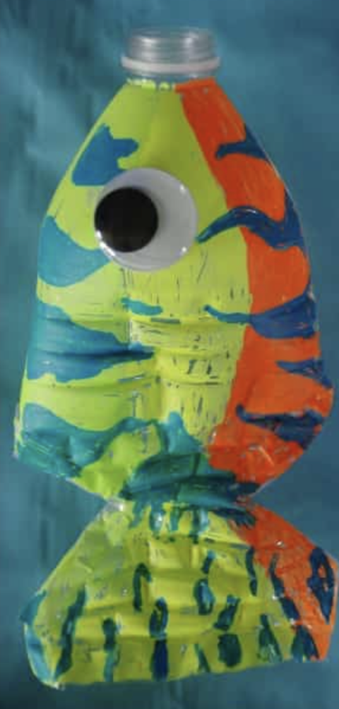 recycled crafts for kids water bottle fish