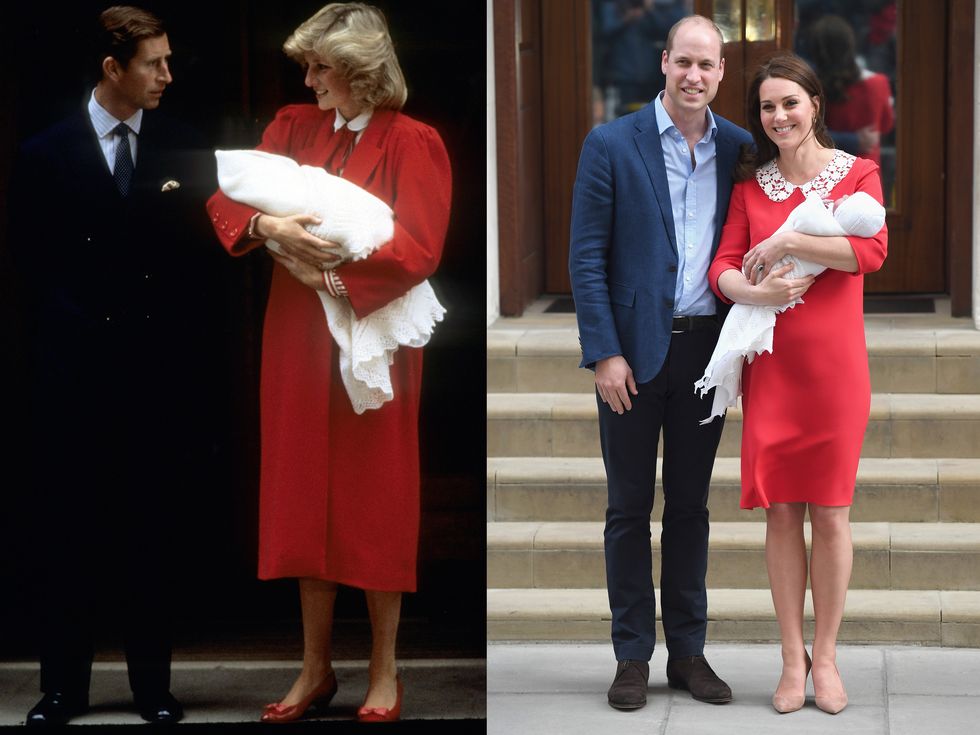 Prince Charles and Princess Diana; Prince William and Kate Middleton