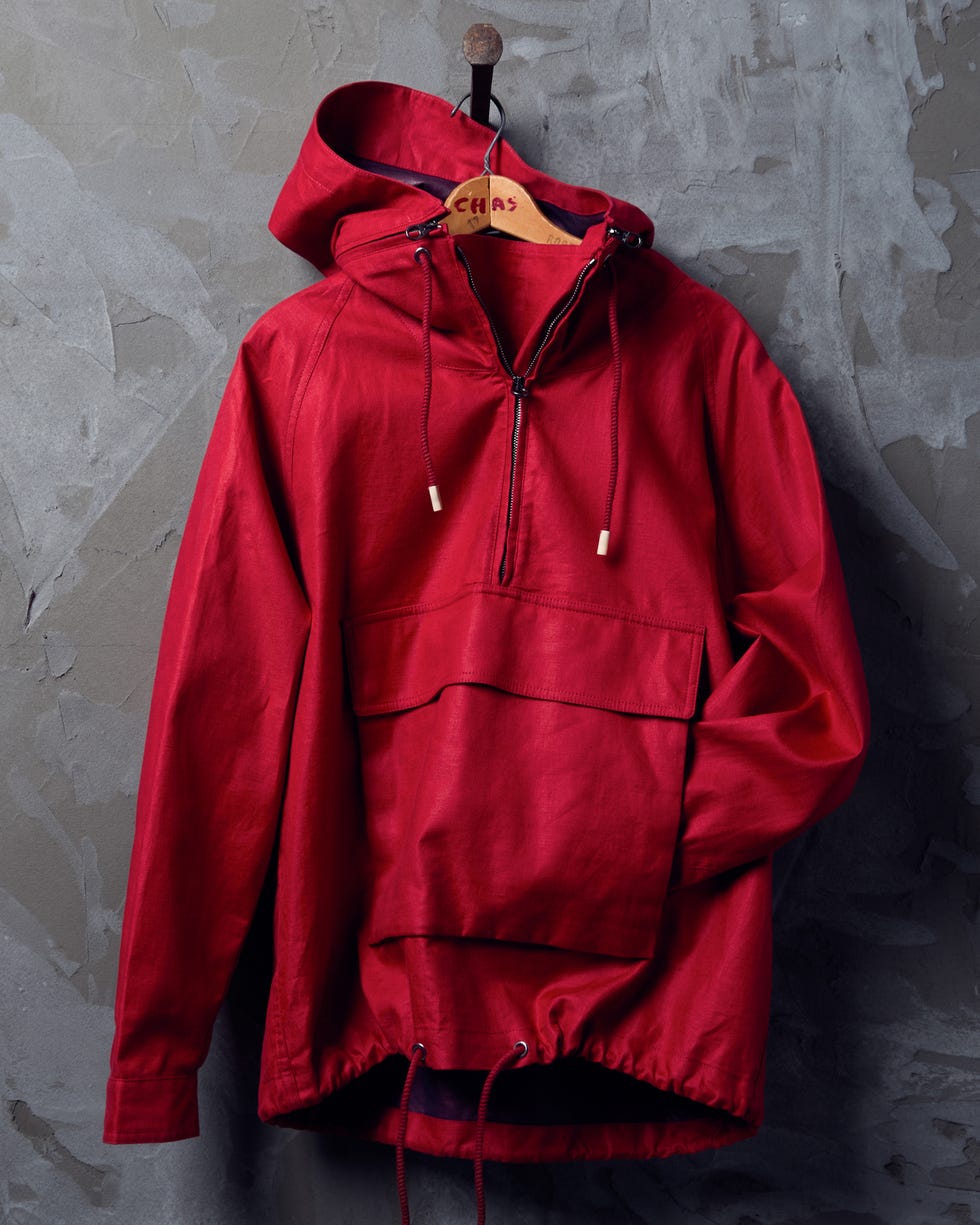 felpa con cappuccio rossa con tasca frontale e coulisse