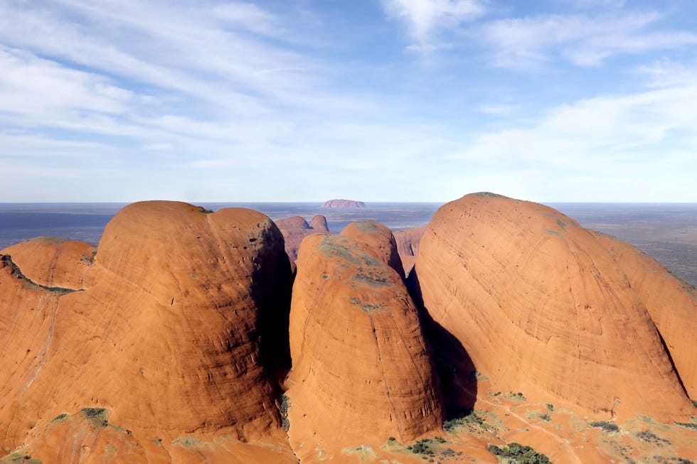 a large rock formation