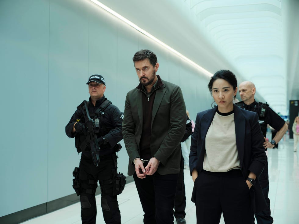 bad wolf foritv and itvxred eye series 1episode 1picturedjing lusi as dc hana li and richard armitage as dr matthew nolanthis image is under copyright and can only be reproduced for editorial purposes in your print or online publication this image cannot be syndicated to any other third partycopyright itvfor further information please contactpatricksmithitvcom 07909906963