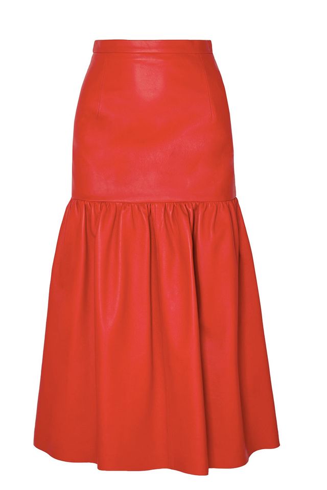 red a-line skirts