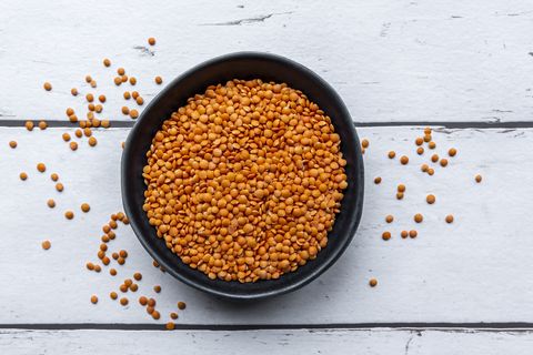 high fiber low carb foods red lentils