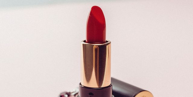 Lipstick, Red, Cosmetics, Pink, Material property, Tints and shades, Beige, Peach, Lip care, Liquid, 