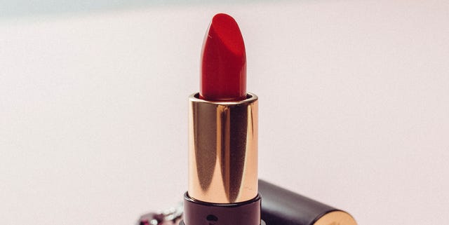 Lipstick, Red, Cosmetics, Pink, Material property, Tints and shades, Beige, Peach, Lip care, Liquid, 