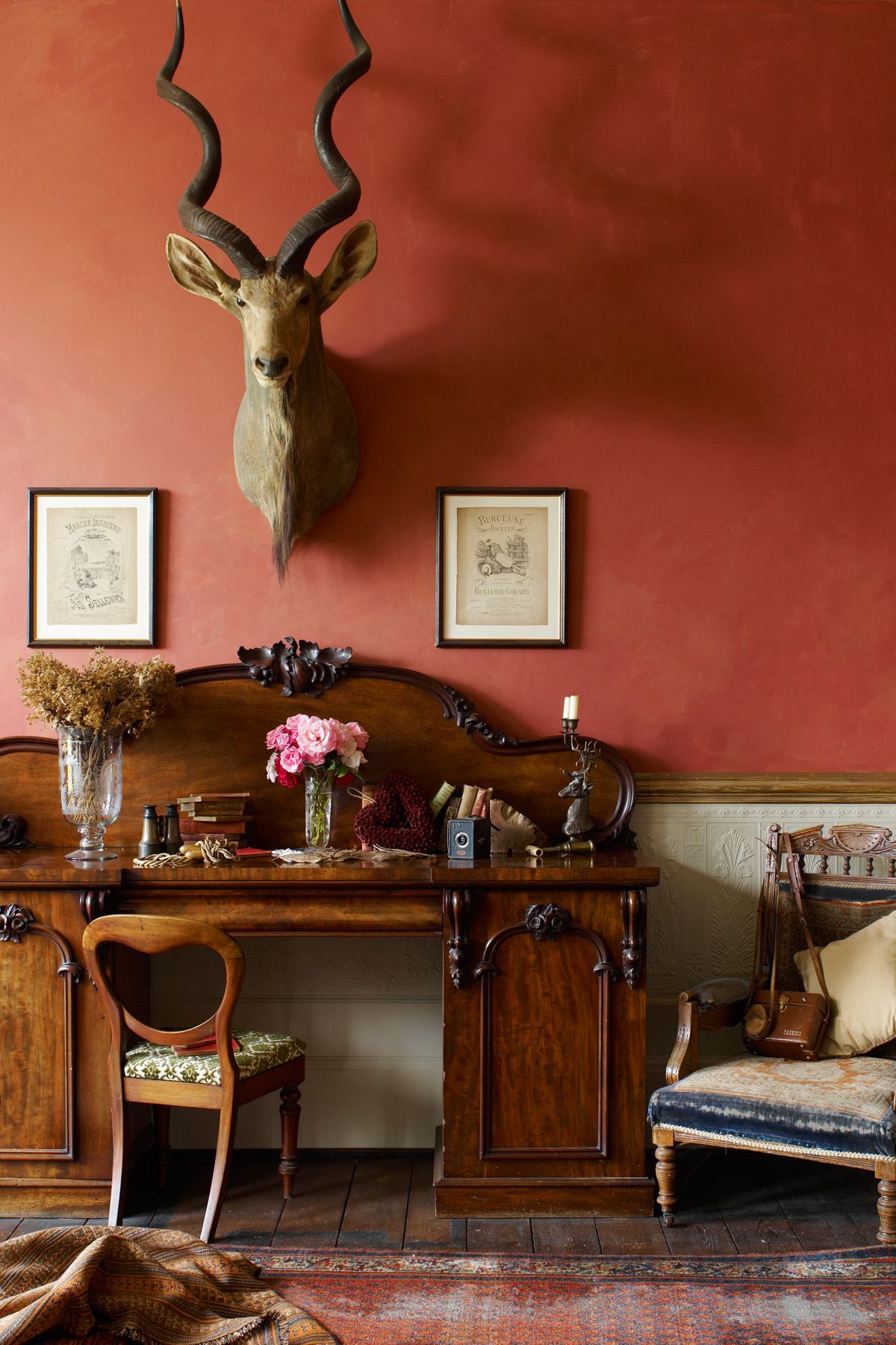 vintage living room colors