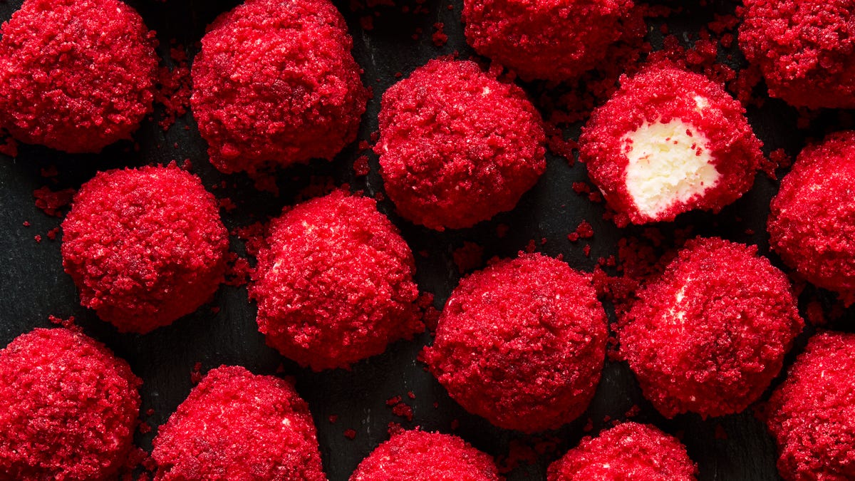 Video player poster image preview for These Red Velvet Cheesecake Bites Are Like Little Balls Of Heaven