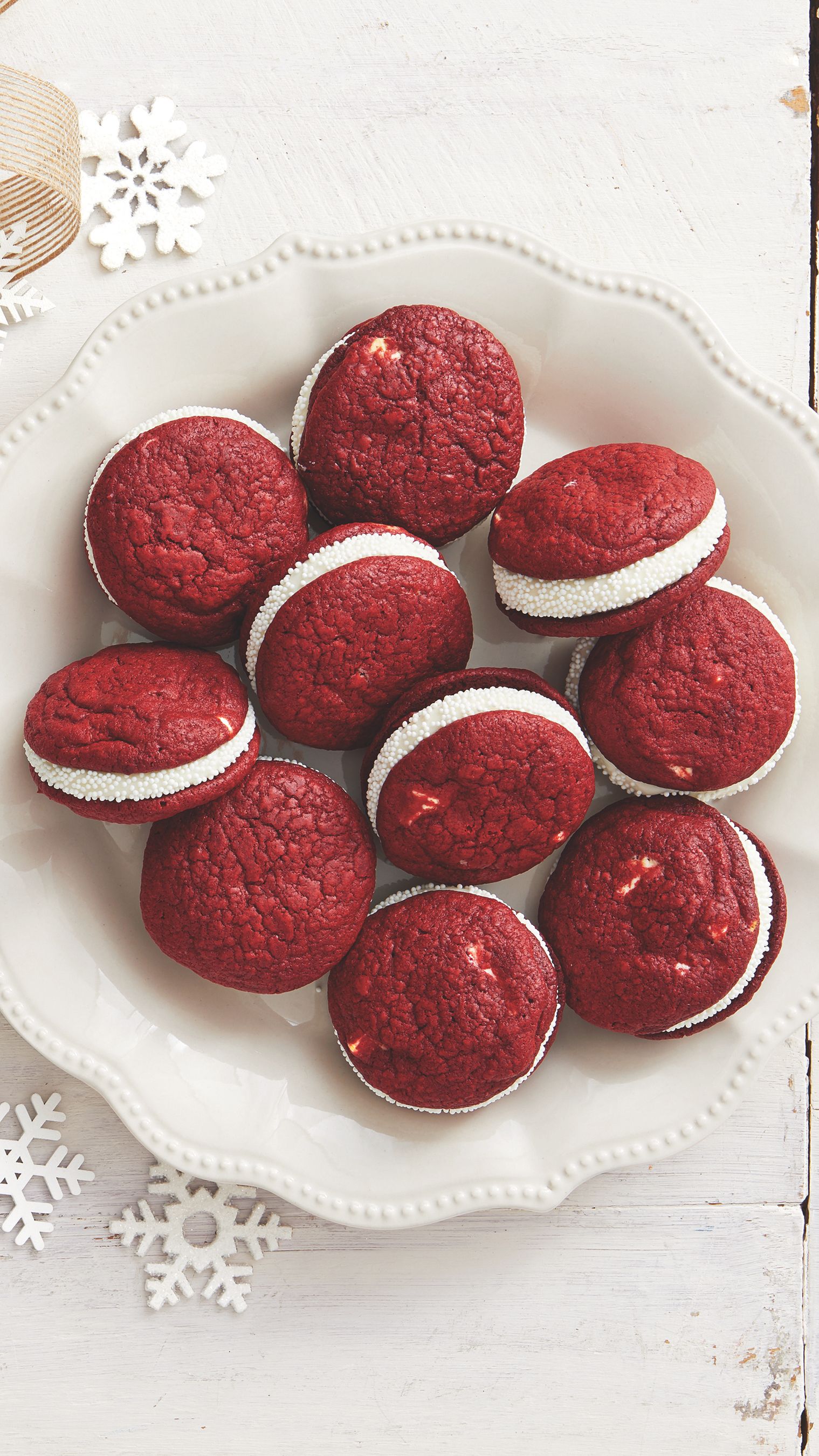 Red Velvet Sandwich Cookies with Cream Cheese Filling – Jamie Cooks It Up