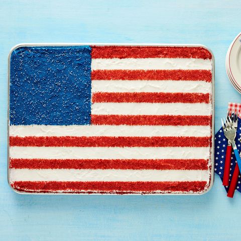 red white and blue 4th of july menu