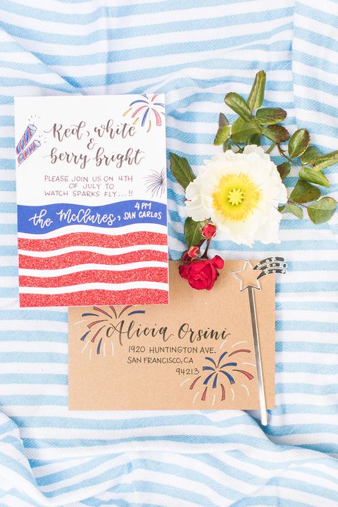 four of july party invitations