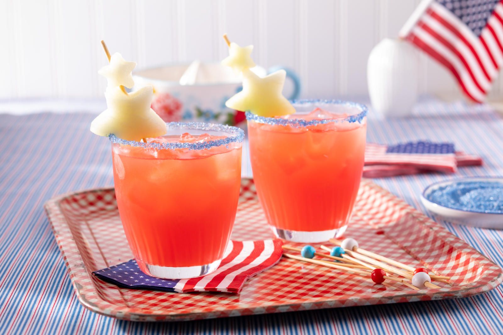 Red, White and Blue Cocktail - Best 4th of July Cocktail Recipe