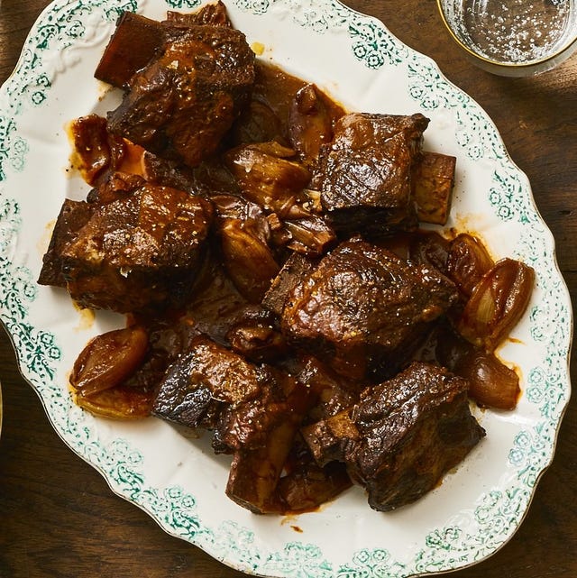 Red Wine-and Shallot-Braised Short Ribs Recipe - How to Make Red Wine ...