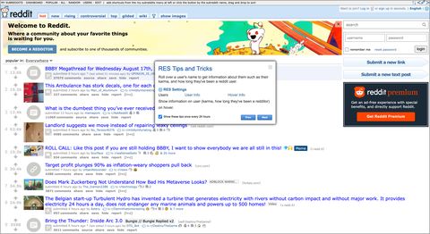 personalized reddit forums extension on chrome