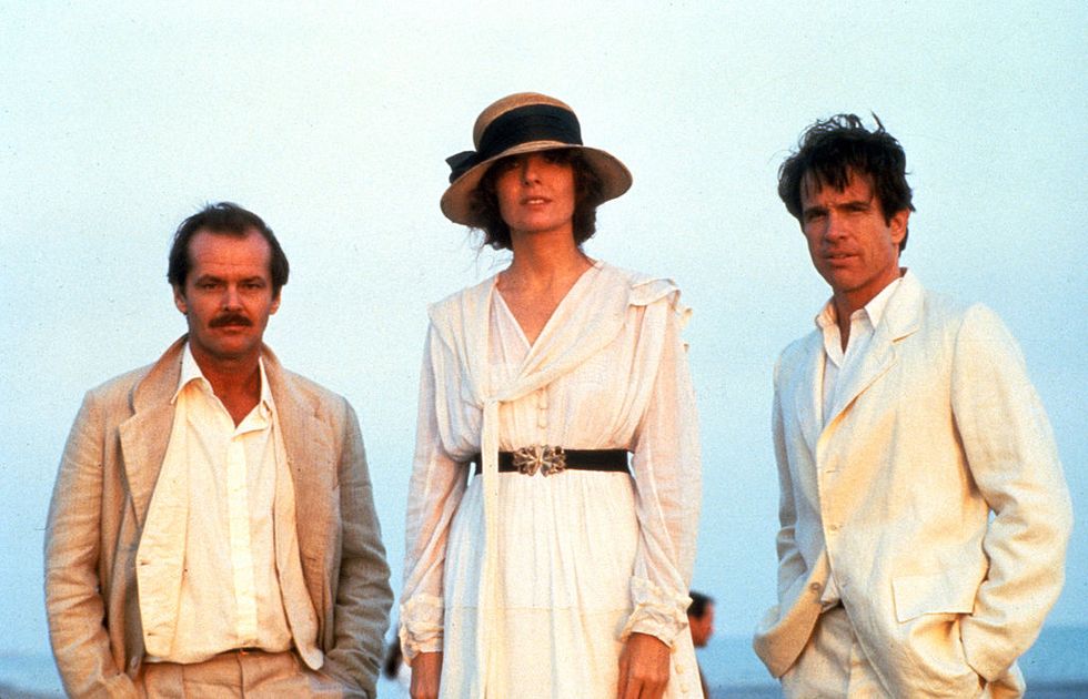 jack nicholson, diane keaton and warren beatty in a scene form the film reds, 1981 photo by paramountgetty images