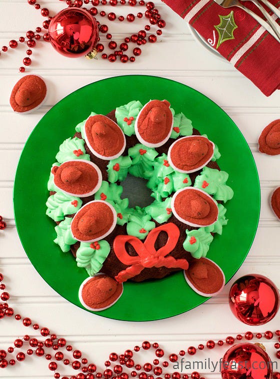 Red Velvet Cake Wreath