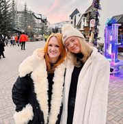 ree drummond and alex in winter clothes